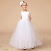 European and American foreign trade clothing girls dress photography white lace flower girl dress skirt wedding dress ch