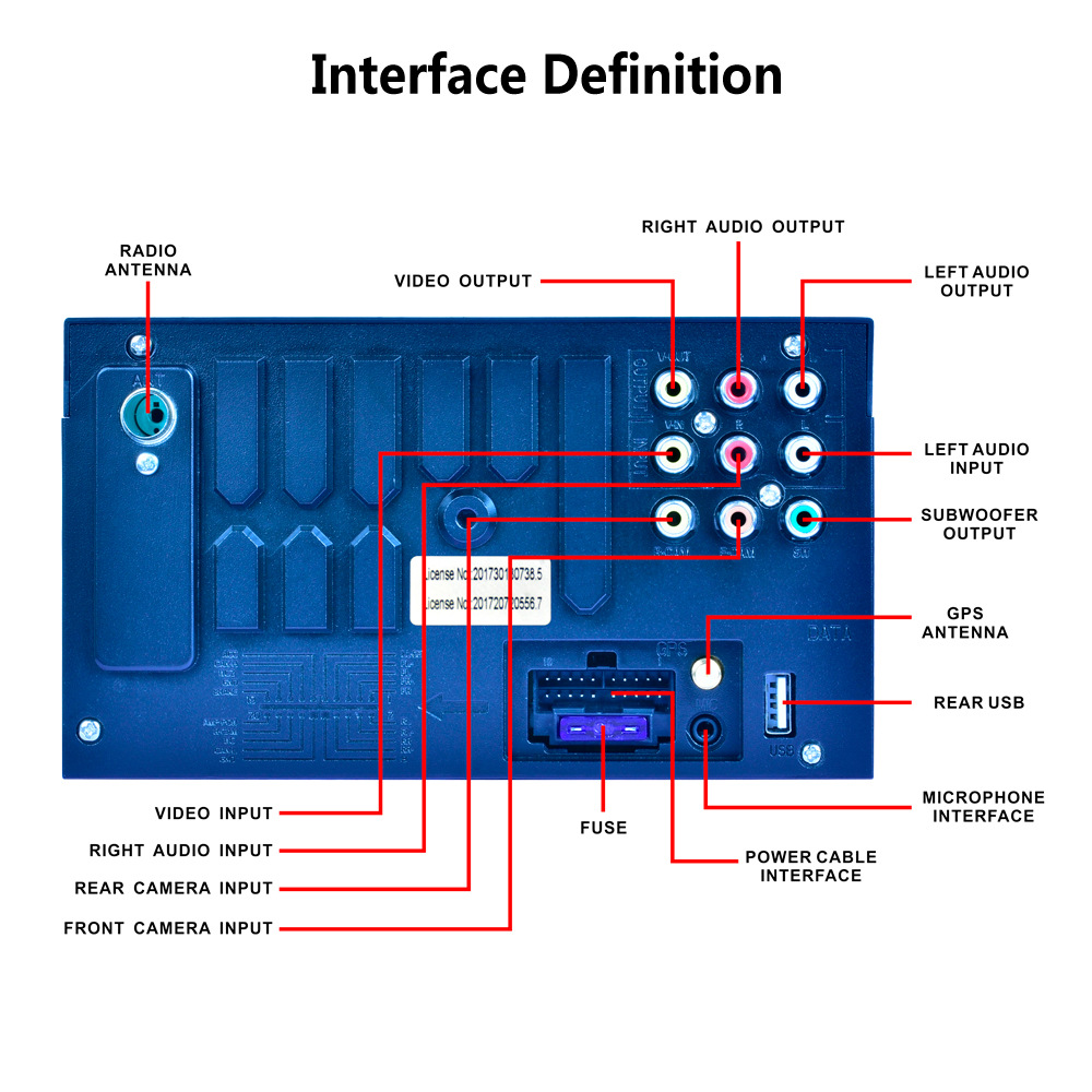 Discount 7" Capacitive Touch Screen Android 6.0 Car Multimedia Player Bluetooth Car DVD Player Wifi GPS Navigation with AM/FM Radio Tuner 15