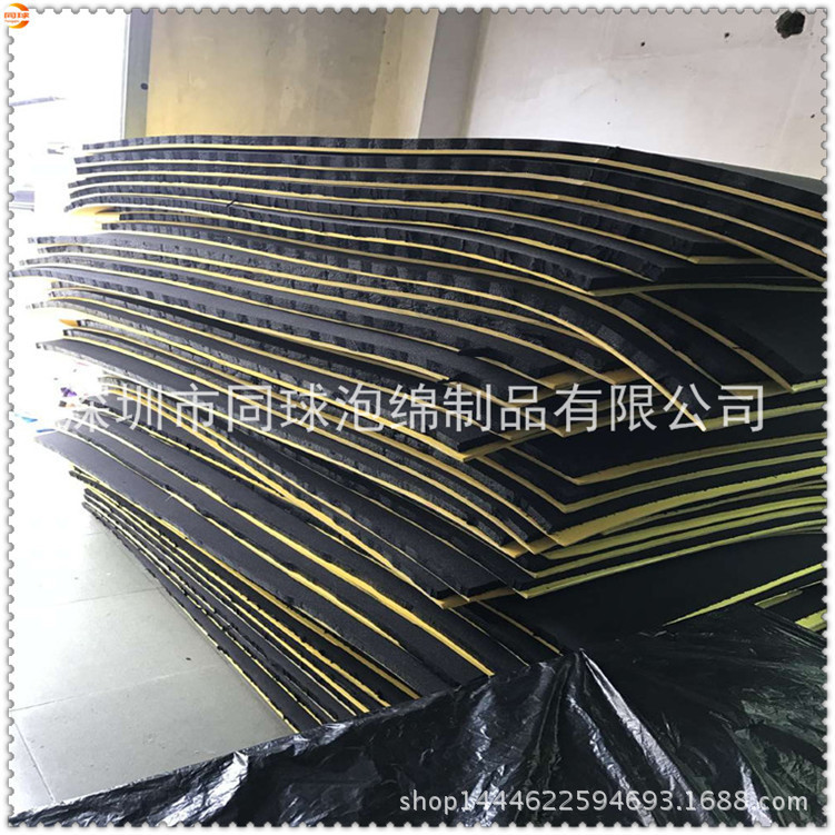 厂家生产 38度黄色eva贴合K329海绵片材 耐撕复合泡绵擦子成型