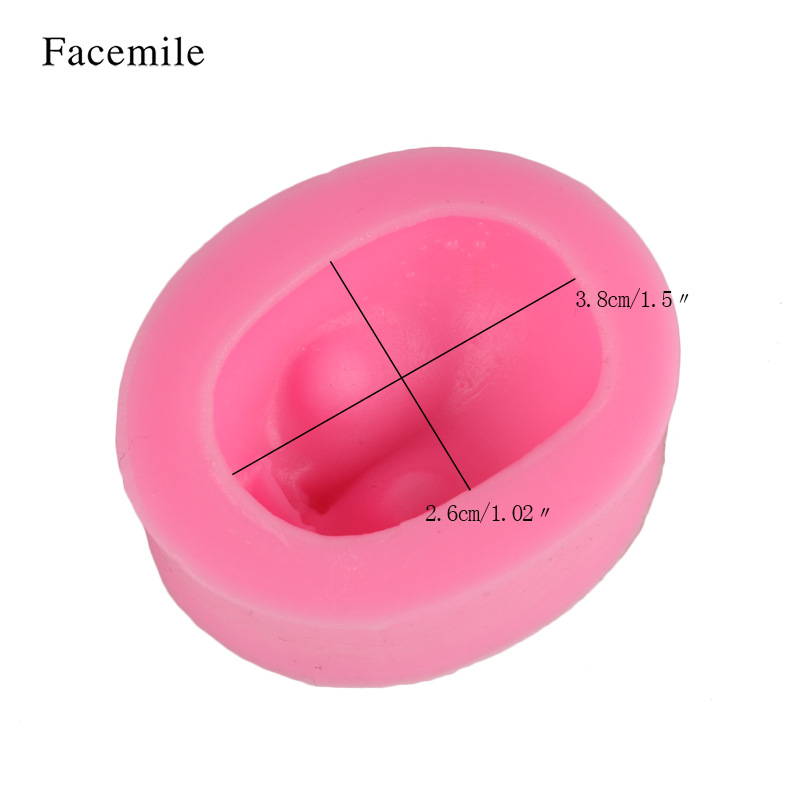 超轻粘土娃娃脸模硅胶模具人脸面具液态硅胶模具 翻糖蛋糕