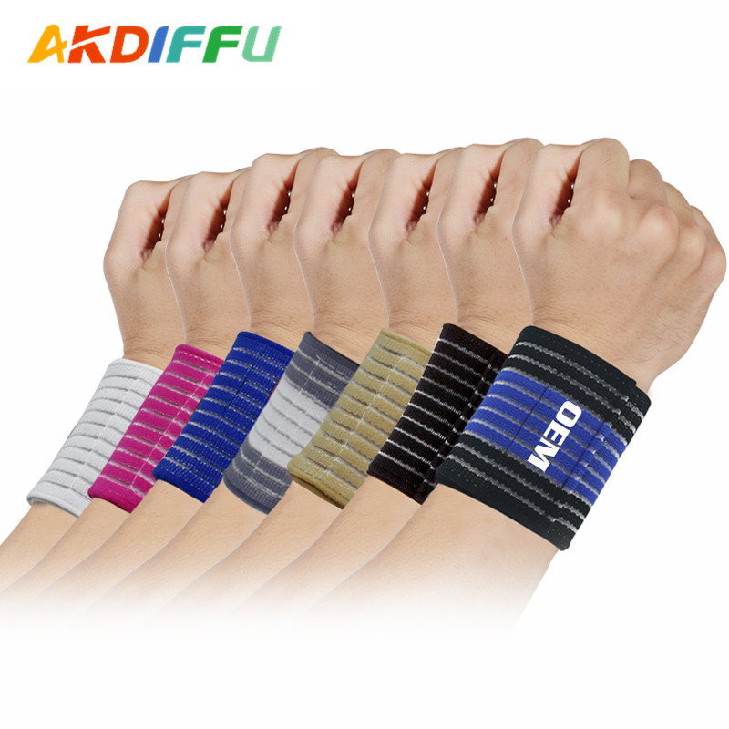 Aikedifei nylon pescado seda bobinado pulsera protección elástica muñeca fitness levantamiento de pesas fábrica al por mayor