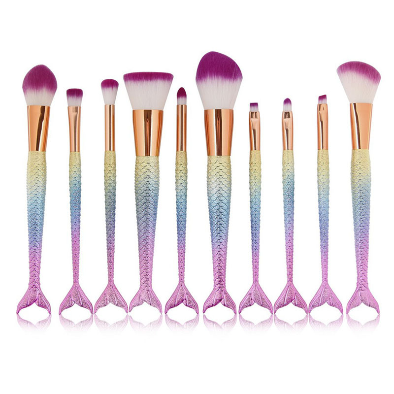 Mermaid Makeup Brush Set Image 4
