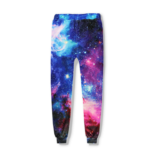 Bursting classic star sky digital printing loose sports pants hip-hop skateboard fitness pants