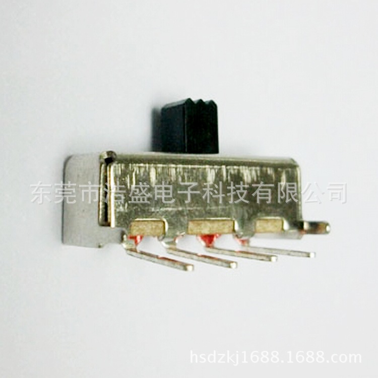 厂家生产拨动开关 SS13F24G5高品质三档弯脚竖柄单极三位玩具开关