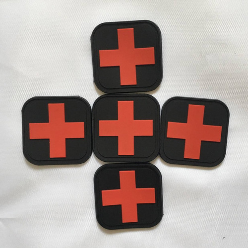 Outdoor supplies tactical medical cross patch Velcro arm badge Red Cross medical rescue morale banner foreign trade