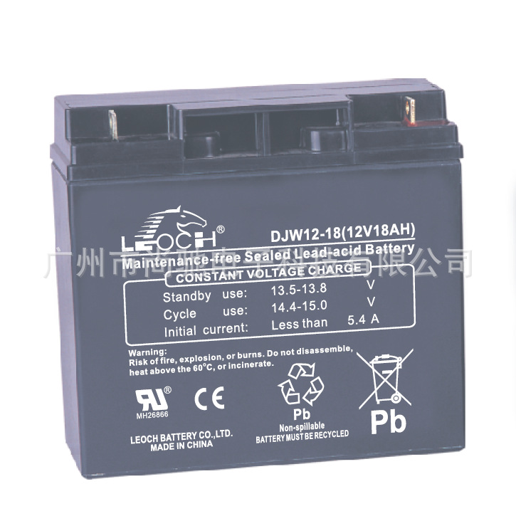 wholesale Battery 12V18AH LEOCH DJW12-18 UPS DC screen fire control Meet an emergency Battery