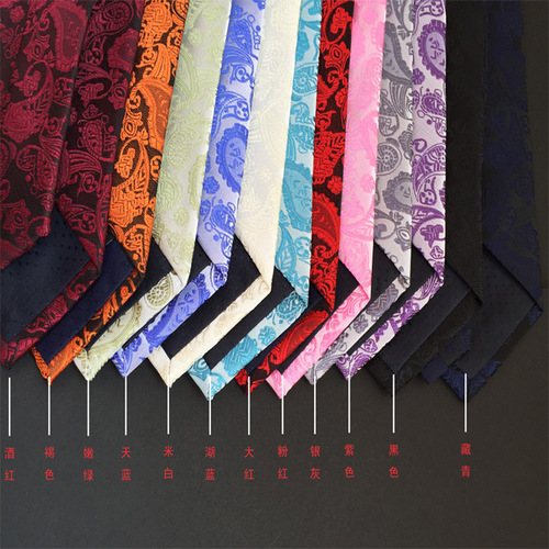 Wedding business stage perfromance dress suit blazer neck tie for mencashew flower paisley pattern and color man tie