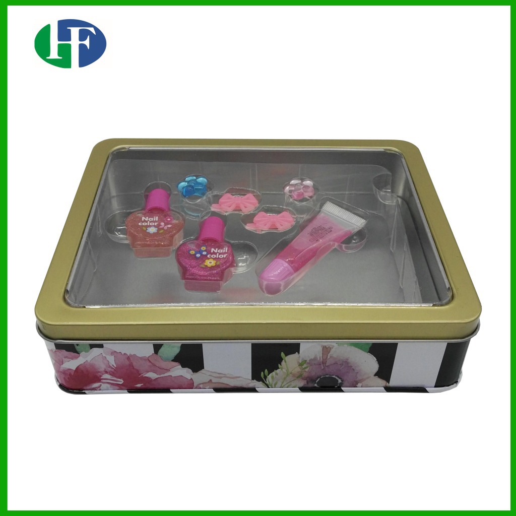 生产化妆品洗面奶铁盒 开天窗马口铁盒 外贸礼品铁罐 首饰铁盒