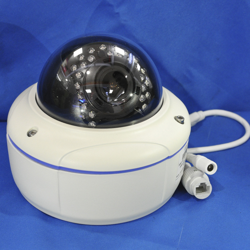 5 millones de red HD infrarrojos hemisféricos cámara web a prueba de explosiones tipo techo 2.8-12MM