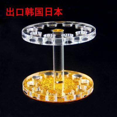 创意文具亚克力笔架化妆品美甲眉笔陈列展示架高档收纳盒批发