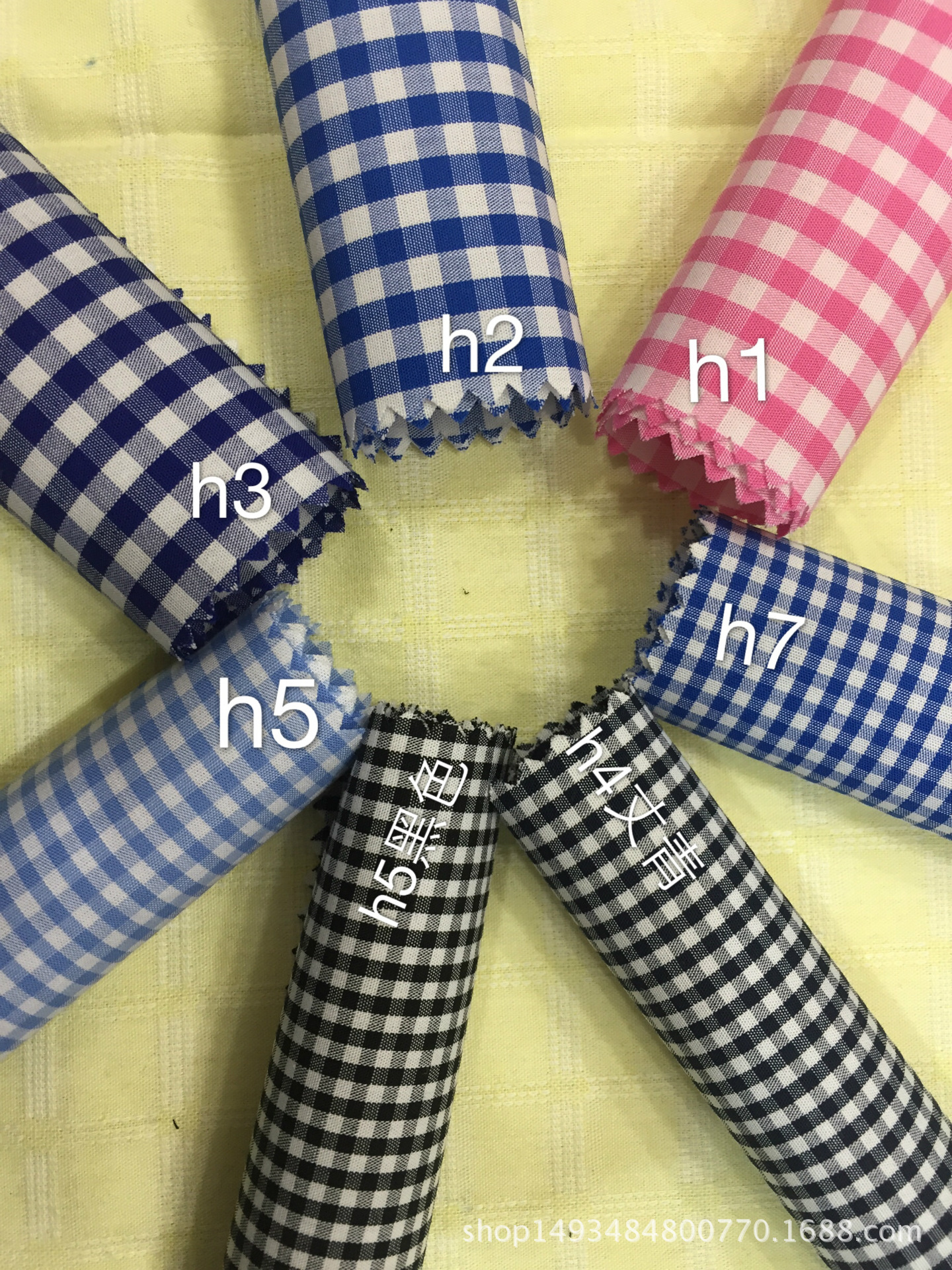 厂家直销现货供应50色织全棉高支高密朝阳格 衬衫面料 玩具面料