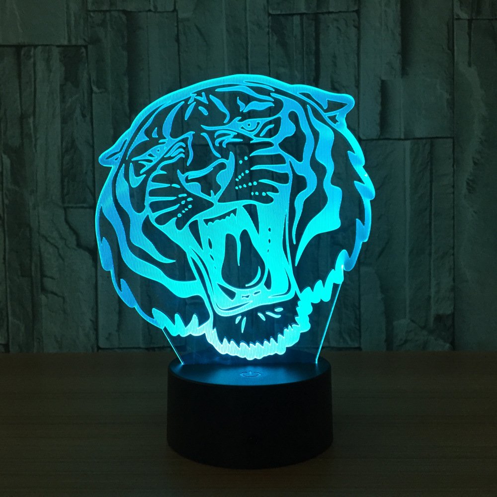 3D灯 七彩遥控触摸led灯创意产品礼品台灯小夜灯