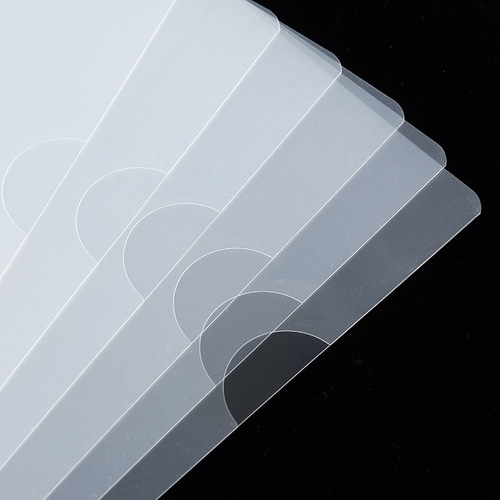 A4 Single Sheet Clip L-Shaped Folder File Protection Cover Transparent Single Sheet Clip Two-Page Insert Clip Custom LOGO