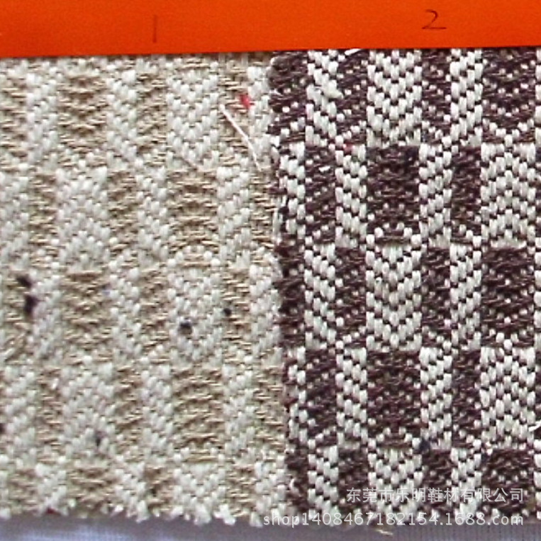 FB048支持网购混批色织方格7工艺品芏材箱包布料