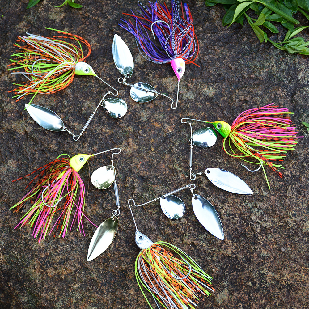 Metal Spinner Baits Spinner Jig Fresh Water Bass Trout Pike Swimbait Tackle Gear