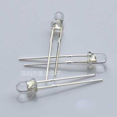 厂家直销 批发高品质LED直插发光管 F3白发白短脚 3MM白灯