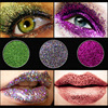 Flashing eye shadow, glitter powder, nail sequins, cosplay