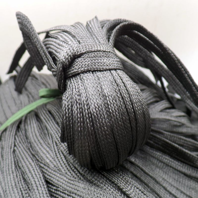 1cm黑色扁绳 黑色丙纶绳 pp空心绳 手机电筒挂绳