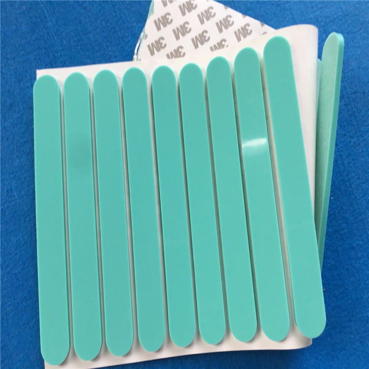 定制矽膠腳墊單面自粘蘭色矽膠腳墊防水耐高溫