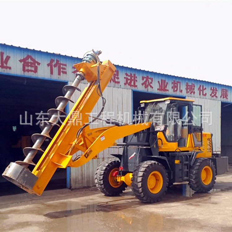 铲车式电线杆打桩机 装载式电线杆打桩机 民房地基打桩机 价格低