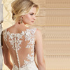 Sexy Halter Fishtail Wedding Lace Fishtail Trailing Wedding Dress