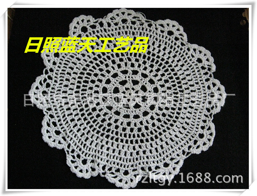 供应钩针毛线花、手工钩花，手钩花边面料辅料