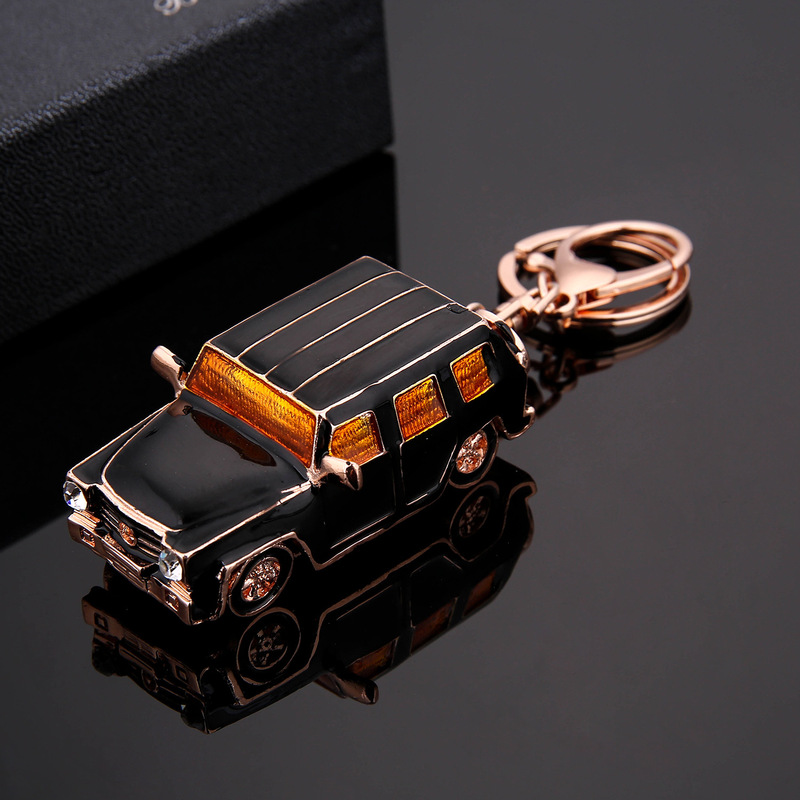 2017 New Land Rover rhinestone Diamond keychain Austrian diamond alloy Keychain Car pendant men's and women's gifts