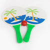 Wooden entertainment beach racket for training, wholesale