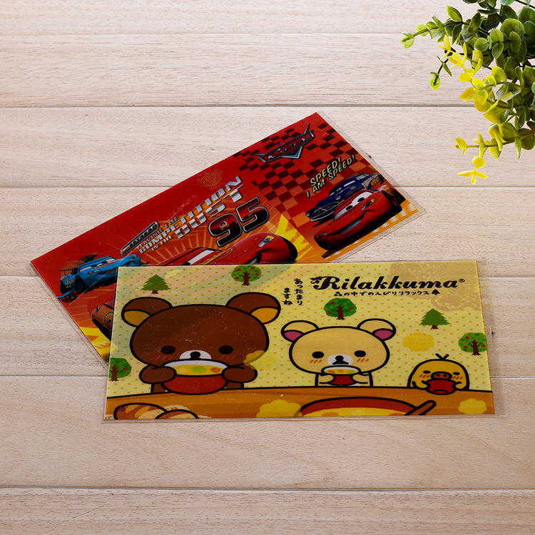 厂家加工PVC卡通小熊书包膜学生背包印花膜超透膜免费设计防水