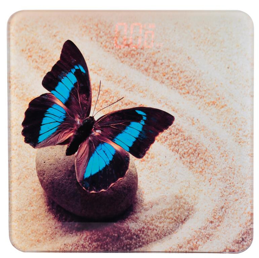 新款钢化玻璃电子人体秤健康秤体重电子称红背光体重称礼品秤