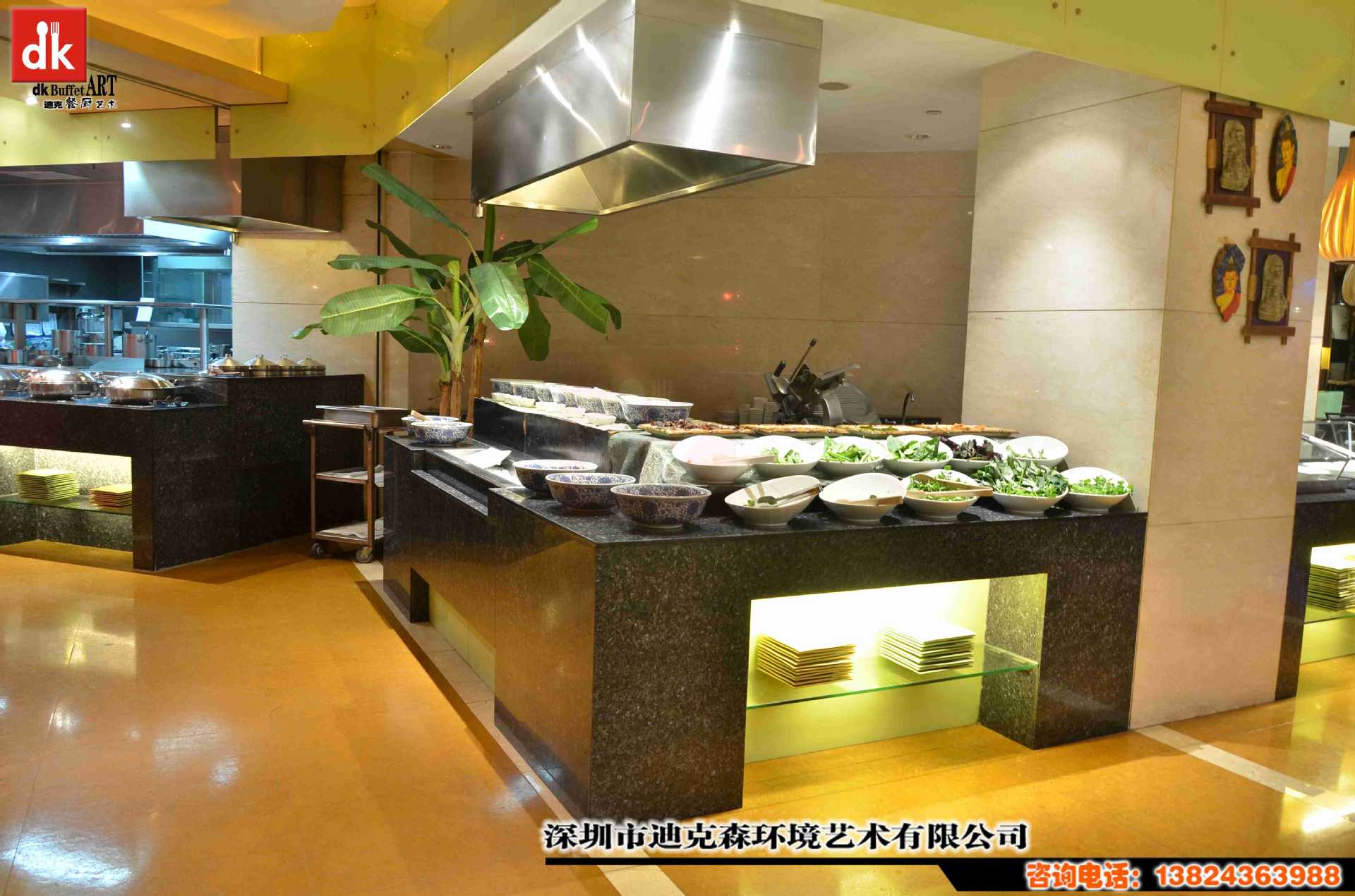 Z13-0627新中式酒店自助餐厅早餐厅餐台餐具算盘子装饰柜酒柜 - 草图大师模型