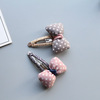 Children's cloth handmade with bow, hair accessory, Korean style