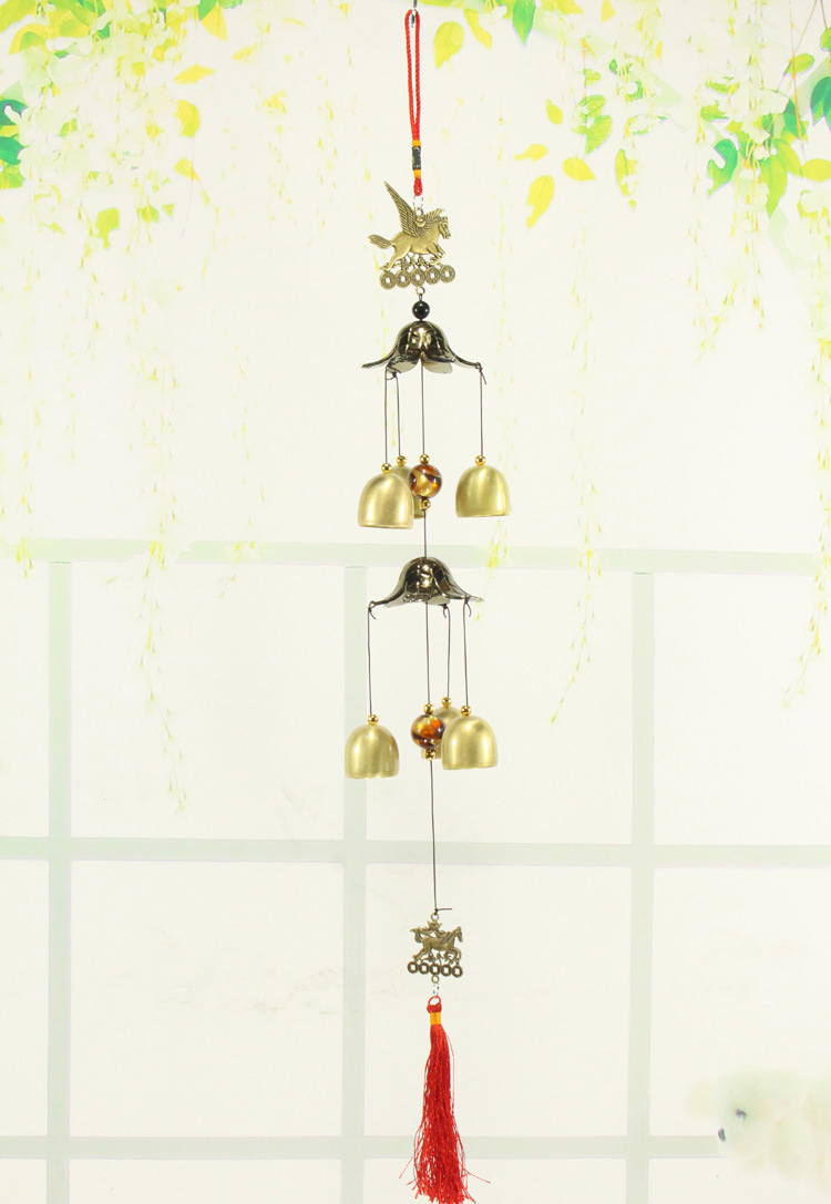 Attrape-rêves créatif, carillon éolien en métal, ornement en forme de cloche et de cœur, pendentif animal, décoration intérieure, cadeau artisanal, transfrontalier_voghion.com