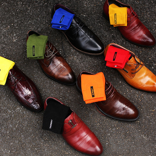 Men's socks for autumn and winter, new men's socks, European and American trendy brand, mid-calf, solid color socks, cotton, wholesale