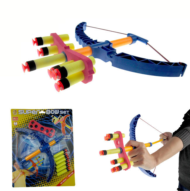 弓箭射击组合带吸盘软弹 儿童户外运动玩具亲子互动 亚马逊热销|ms