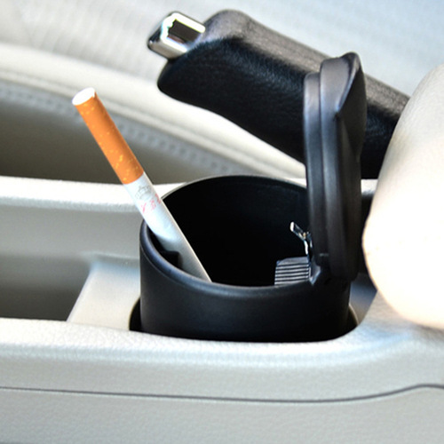 Car ashtray, car special bag cover, LED night light ashtray, multifunctional, simple, high temperature resistant car gift