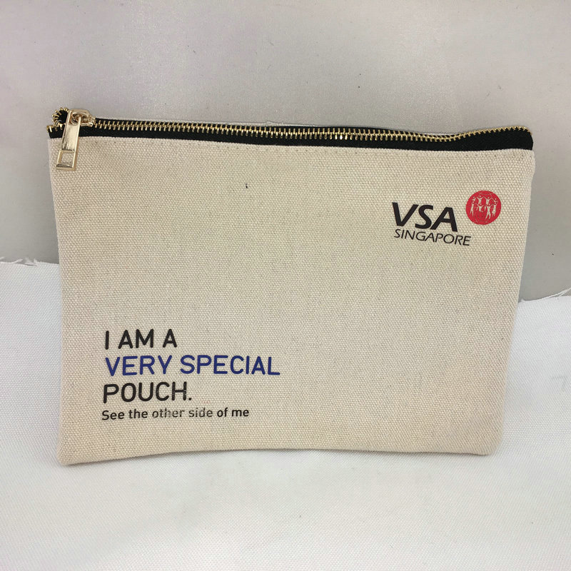 原色帆布化妆袋 日韩化妆包 帆布拉链笔袋 盥洗包 袋中袋