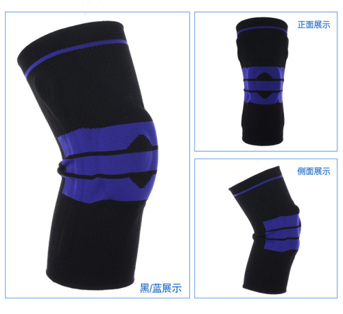 Maxwell Sports Knee Pads New Silicone Spring Knitted Knee Pads Running Basketball Mountaineering Manufacturer Sports Protective Gear