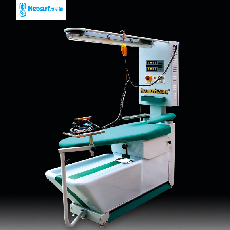 多功能吸鼓风烫台外接蒸汽、自带发生器蒸汽熨斗去渍功能干洗店用