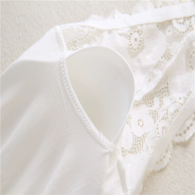 Summer short universal protective underware for elementary school students, non-slip lace straps, beautiful back