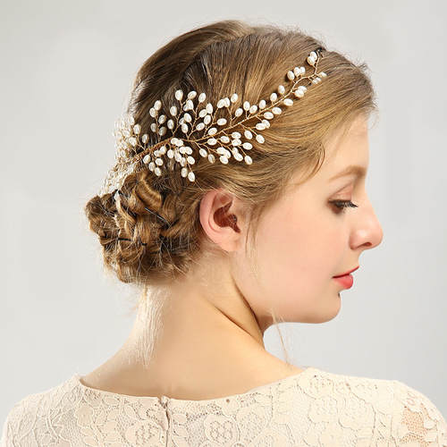 Hairpin hair clip hair accessories for women Pearl long hair with comb pan hair accessories