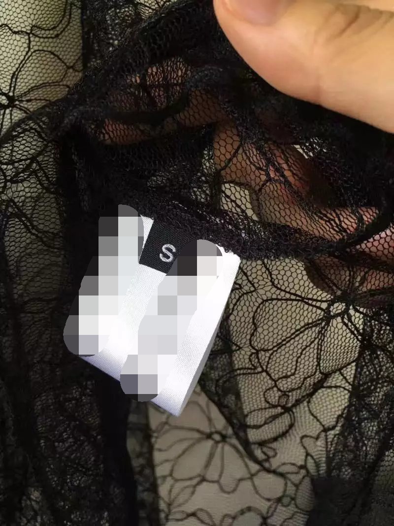 连衣裙-2017夏季新款女式 蕾丝透视性感短袖连