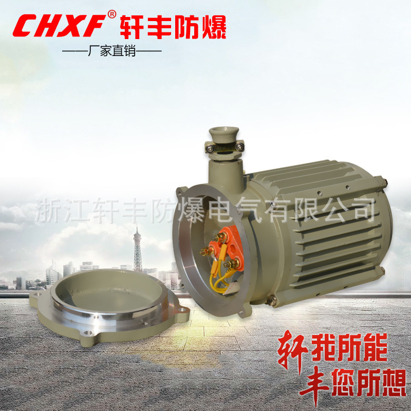 厂家批发IIC T4防爆电机0.55KW三相异步电动机风机电机现货供应