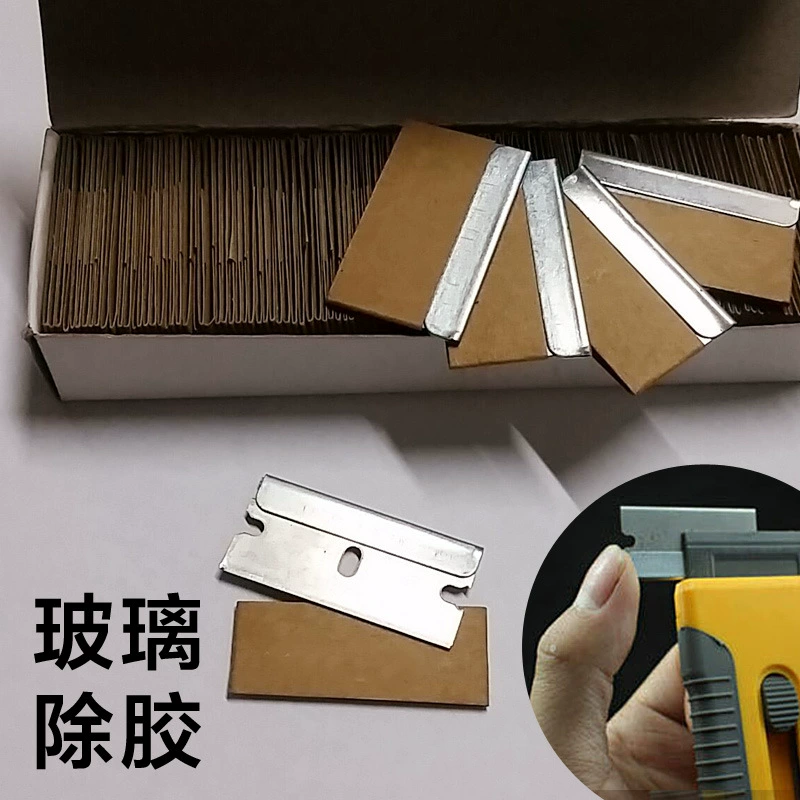 Оптовая односторонний Лезвие безопасности клип лезвие автомобиля пленки очистки лопатой лезвие стекла клей скребок лезвие