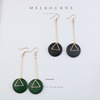 Accessory, wooden long universal earrings, simple and elegant design