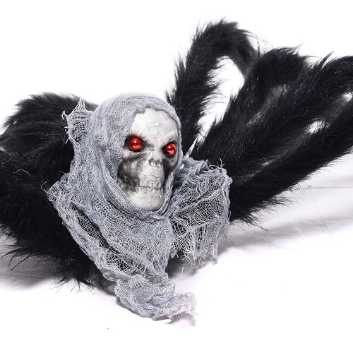 New Halloween decoration supplies ghost head spider black haunted house bar layout skull props manufacturer wholesale