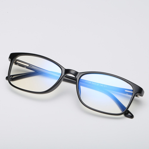 New literary and artistic 11736 anti-blue light glasses flat mirror TR90 goggles men and women frame glasses can be equipped with degrees