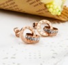Flashing jewelry, fashionable earrings, accessory stainless steel, wholesale