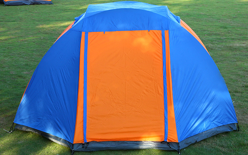 Outdoor 5-8 people multi-person tent park large double-layer double-door mountaineering tourism camping rainproof large tent