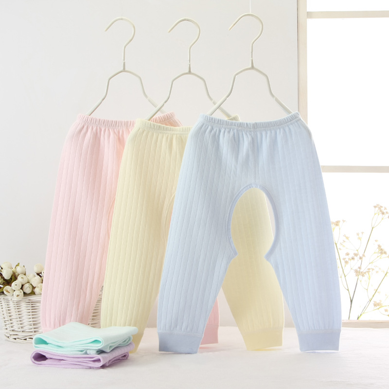 Four seasons Boy pants comfortable ventilation keep warm children Pants Nursing belly Cotton Jacquard weave Casual pants Children's clothing wholesale